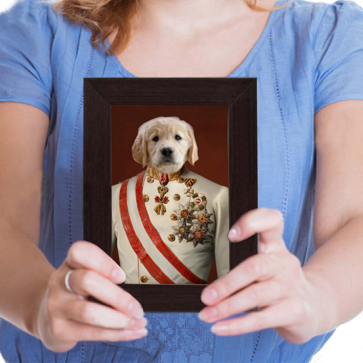 The Admiral Pet Digital Portrait Photo Frame