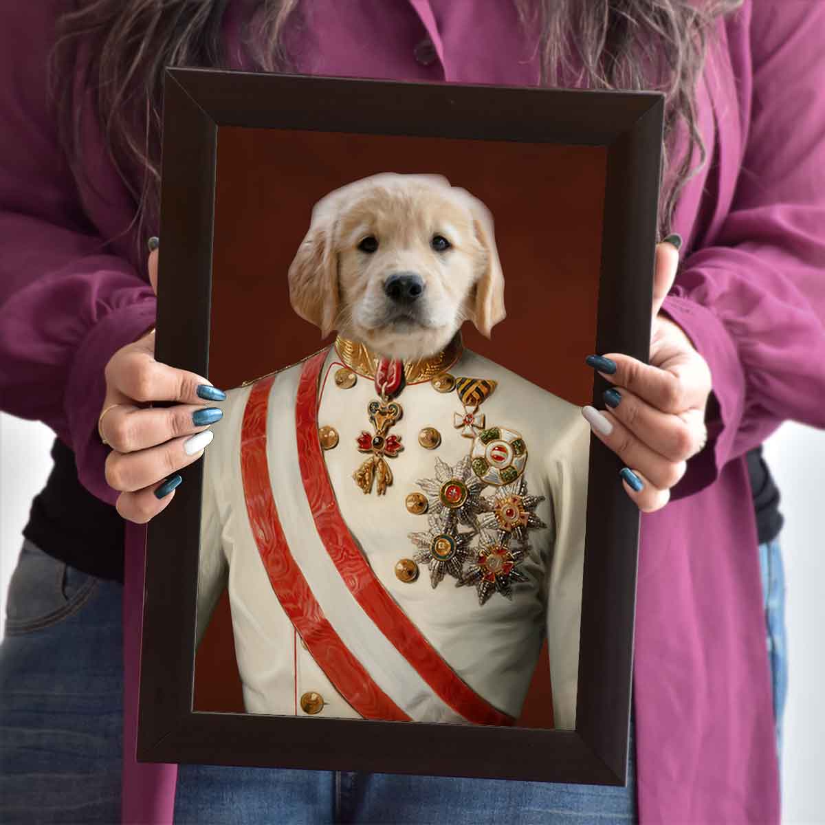 The Admiral Pet Digital Portrait Photo Frame