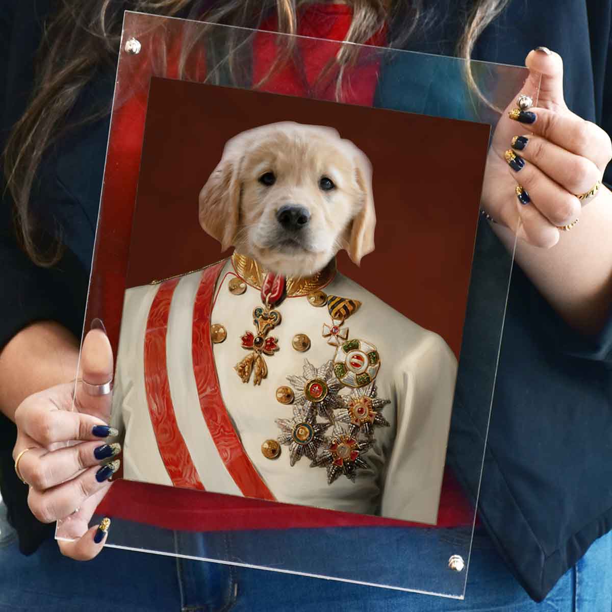 The Admiral Pet Digital Portrait Photo Frame
