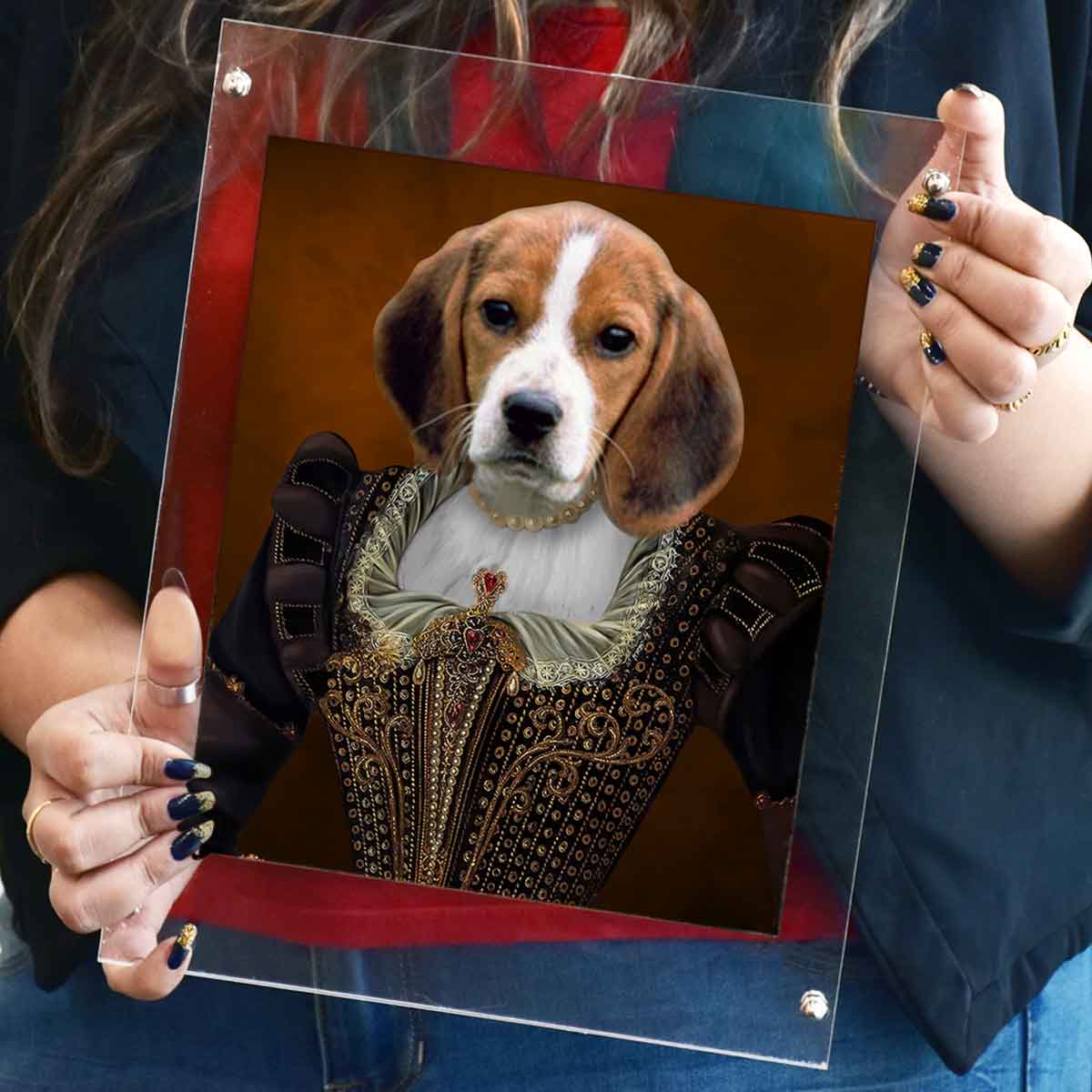 Lady Ruby Pet Digital Portrait Photo Frame