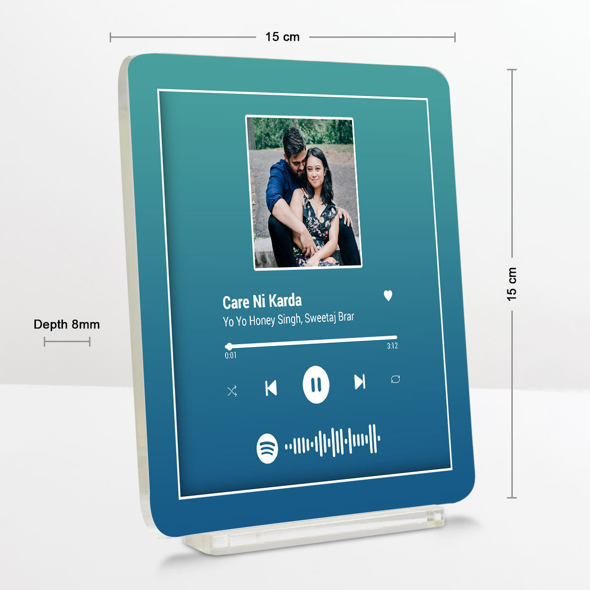 Personalised Spotify Love Song Plaque