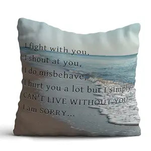 Can't Live Without You Polyester Canvas Cushion Covers