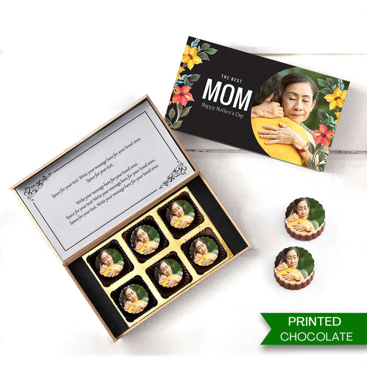 Personalised MOM Printed Chocolates With Personalised Gift Box