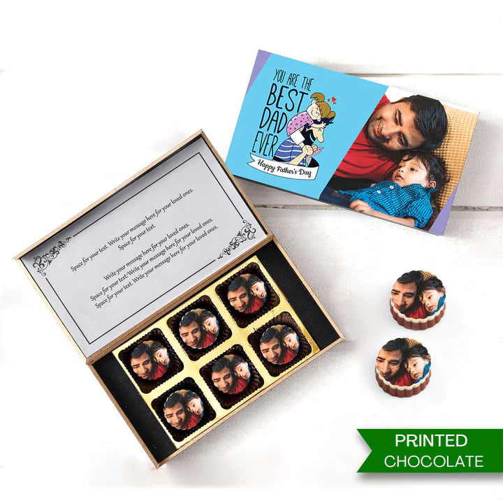 Personalized Best Dad Ever Choco Gift For Father's Day 2