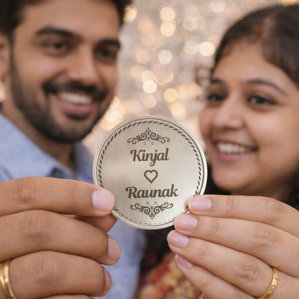 Personalised Silver Photo Coin