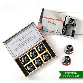 Congratulations Personalised Photo Chocolate