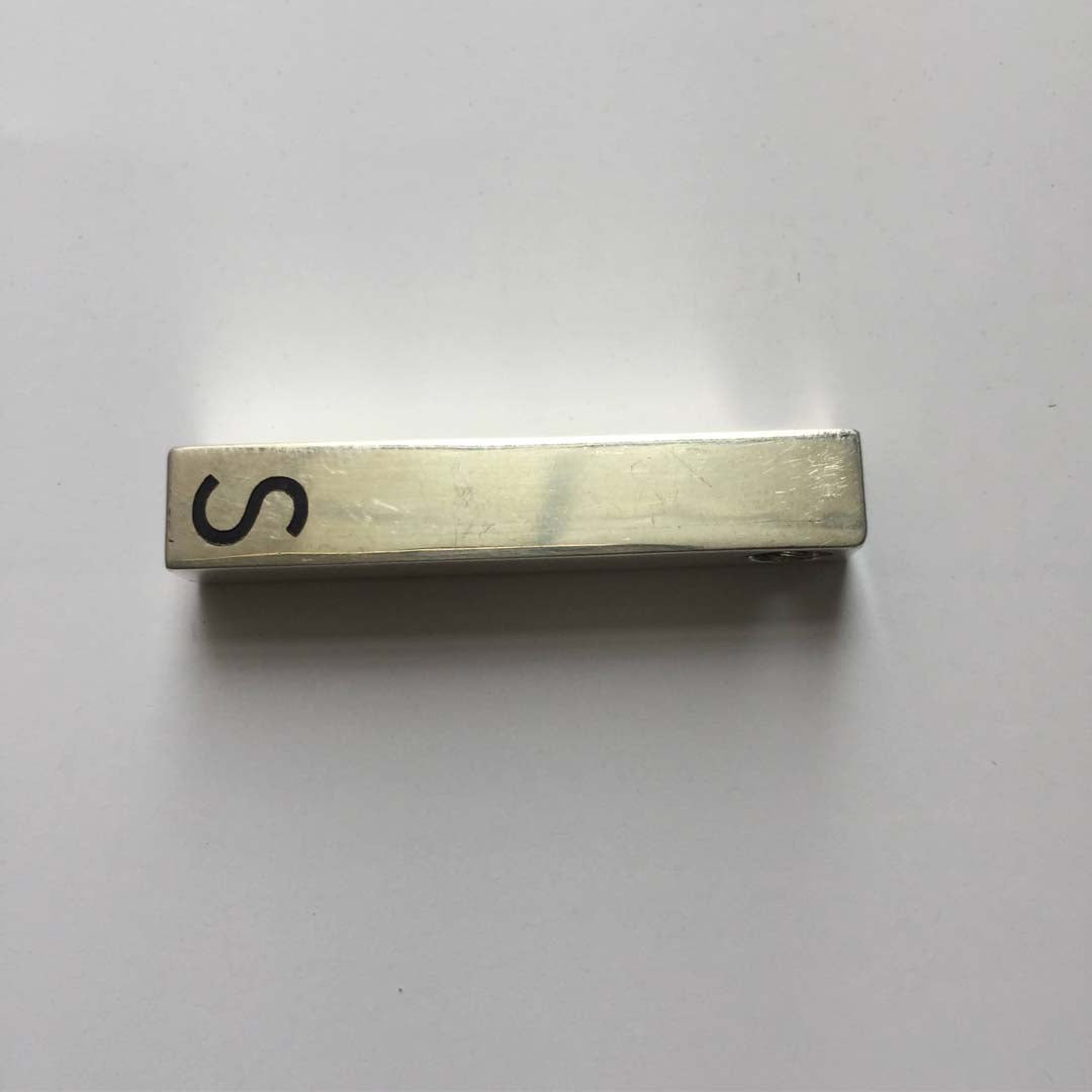 Customized Vertical Bar Pendant in Silver-5
