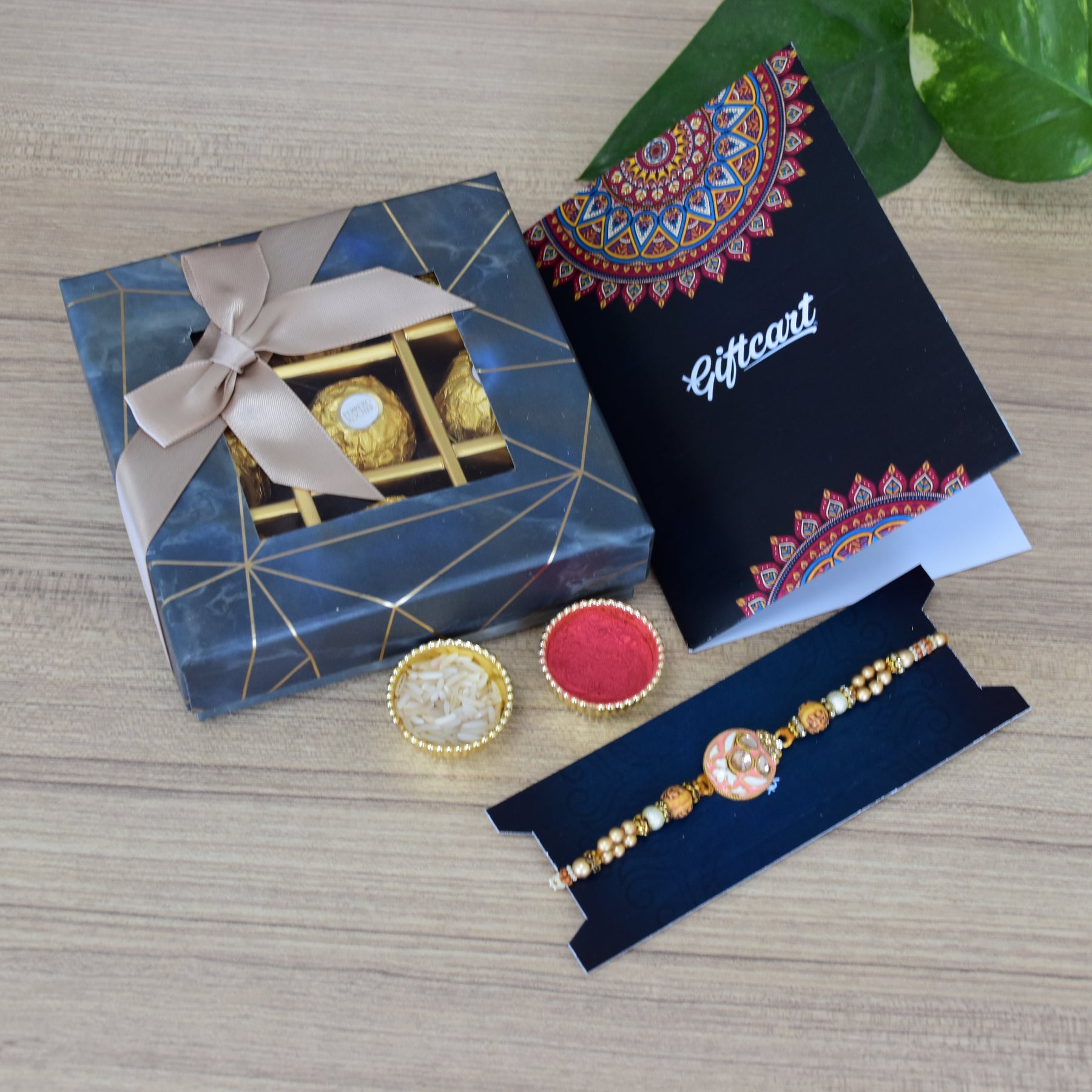 Premium Rakhi Gift Hamper with Chocolates