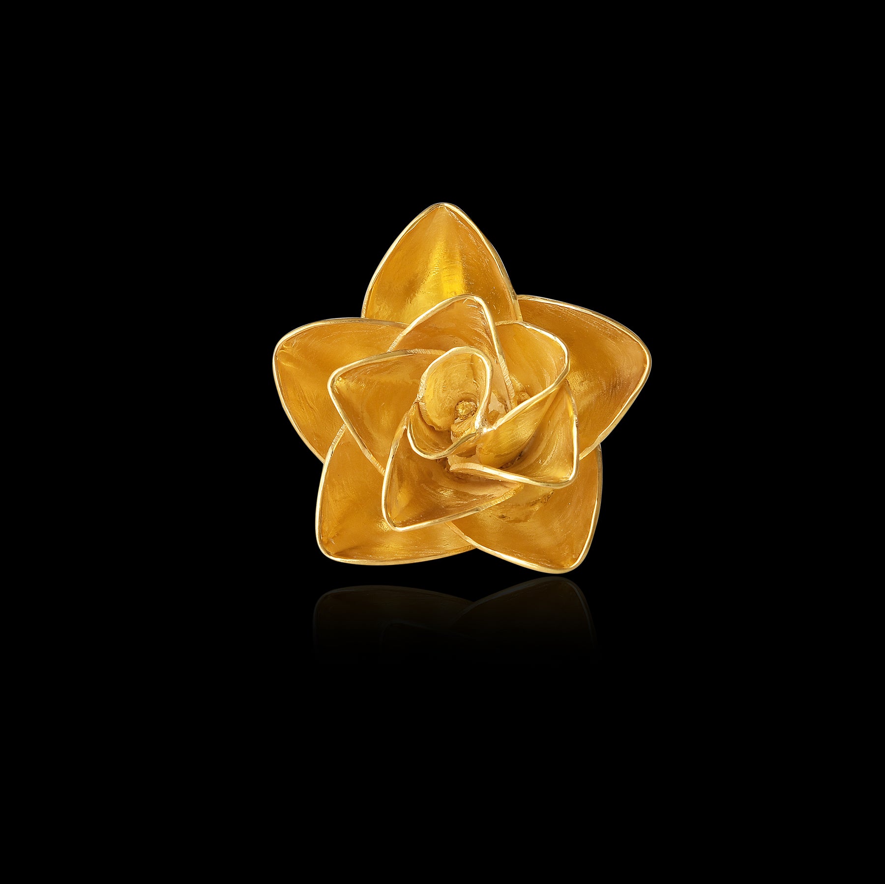 Forever Love Gold Plated Rose With Greeting Card