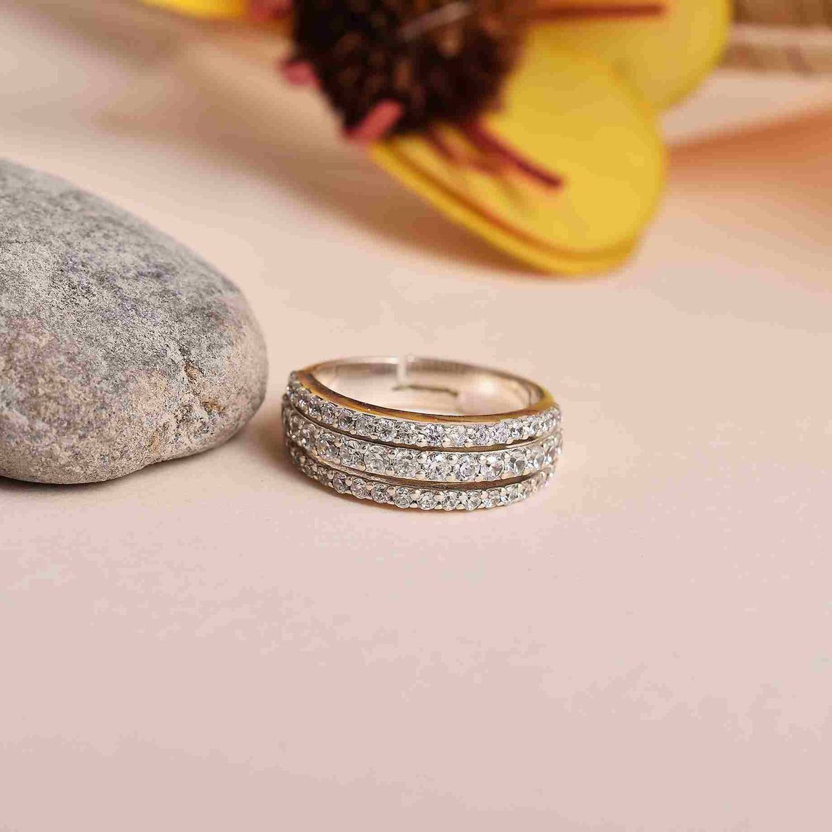 Interwind Glim CZ Silver Proposal Ring-1