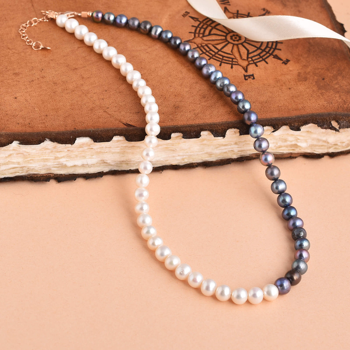 Designer Pearl Necklace With Smooth Beads-1