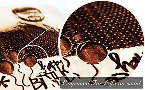 Personalized Engraved Wooden Photo Frame for Rakhi Gift-2
