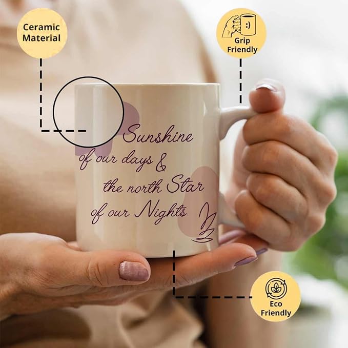 Sunshine Of Days Ceramic Coffee Mug Gift For Mom, Sister