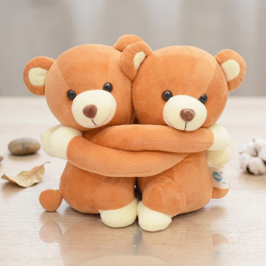 Brown Small Hug Teddy Gift For Couple, BF, GF