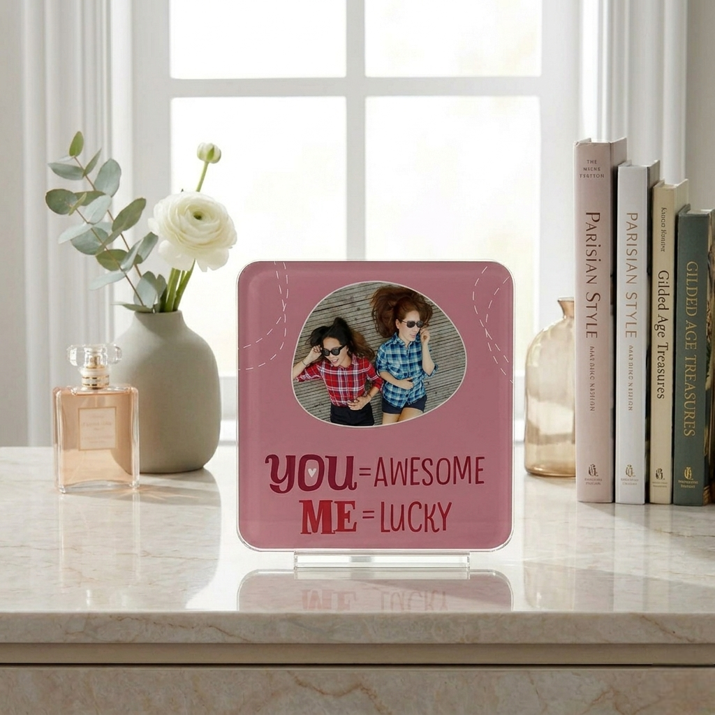 Personalised You And Me Acrylic Plaque