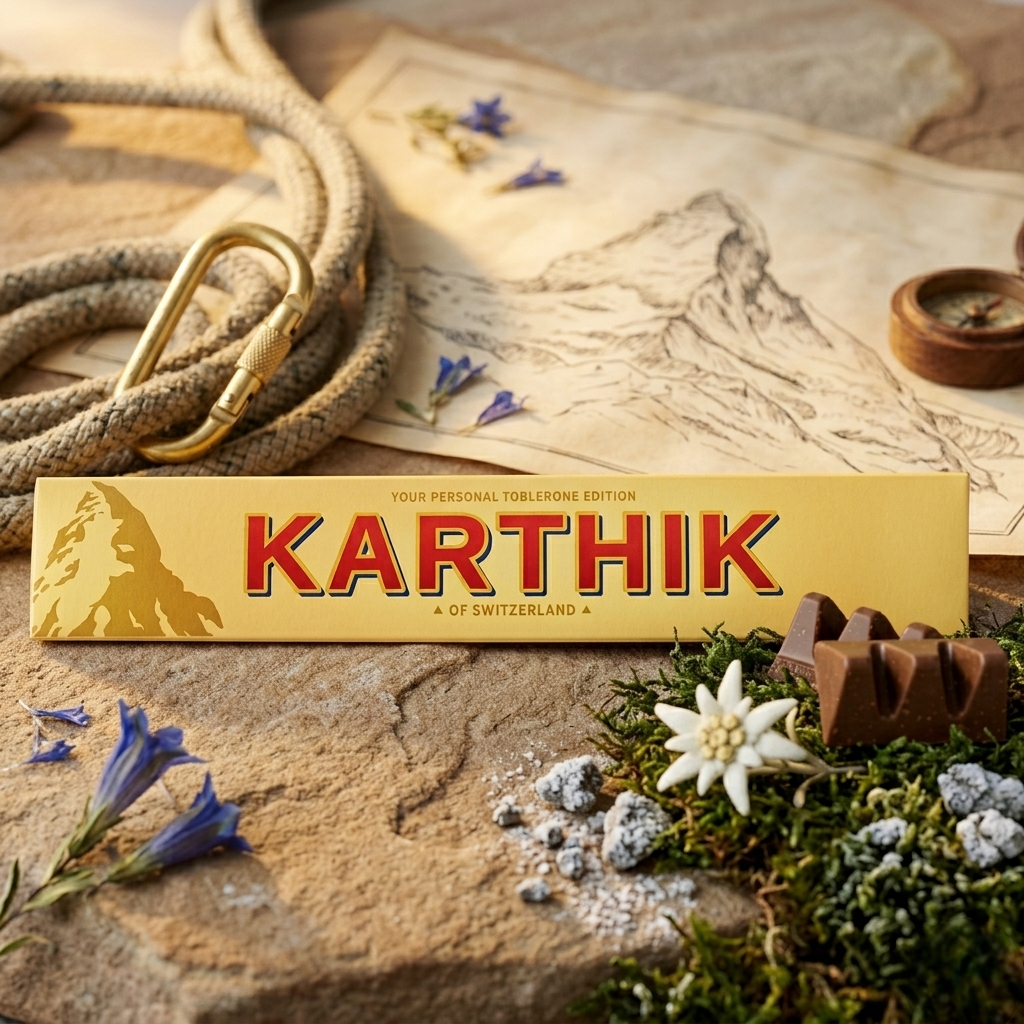 Toblerone With Personalised Sleeve