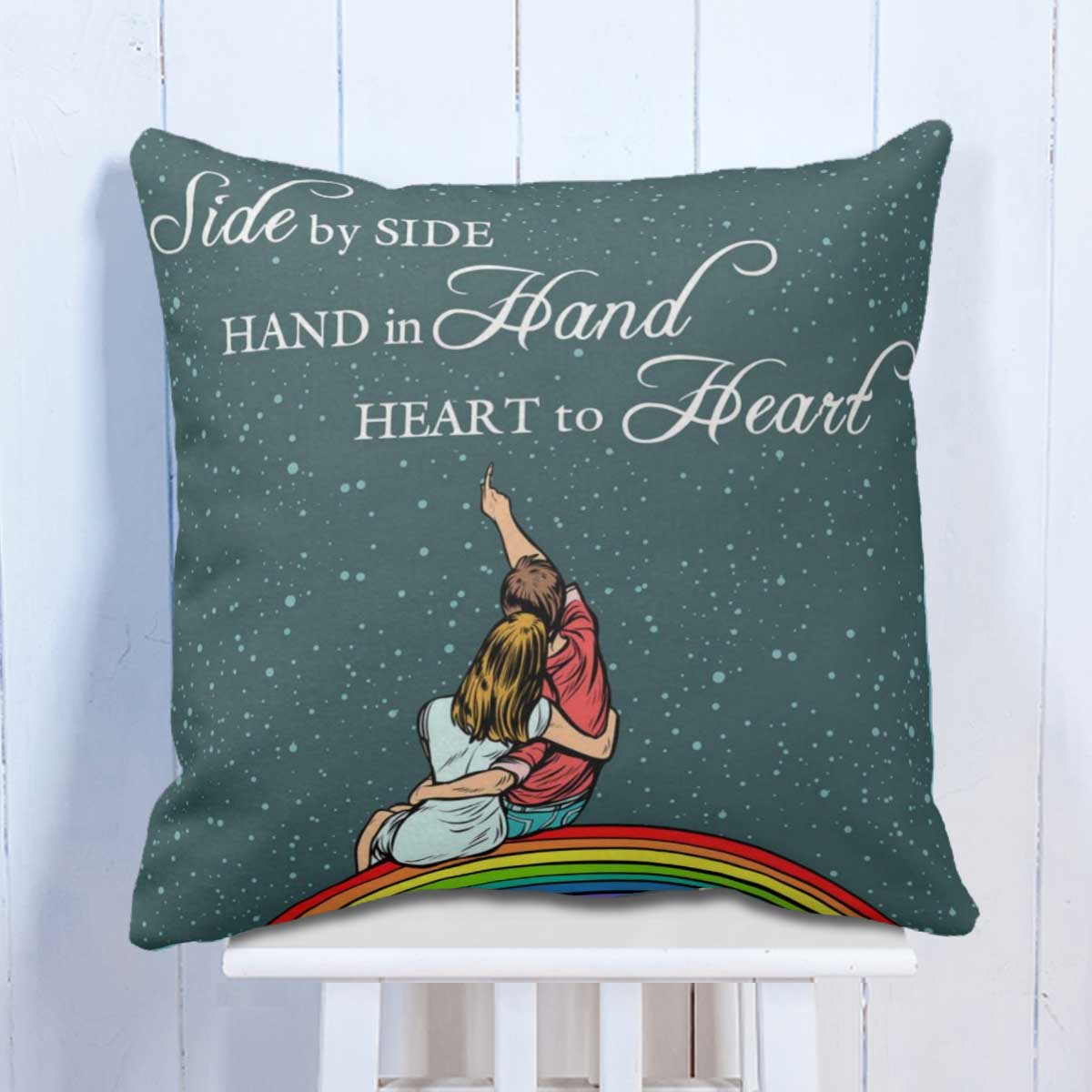 Heart To Heart Cushion Gift For Valentine's Day 1