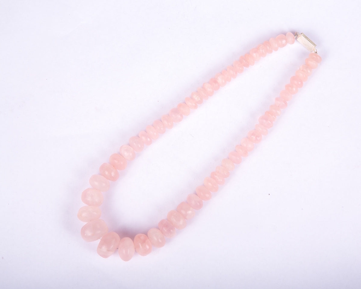 Beaded Riviere - Rose Quartz-1