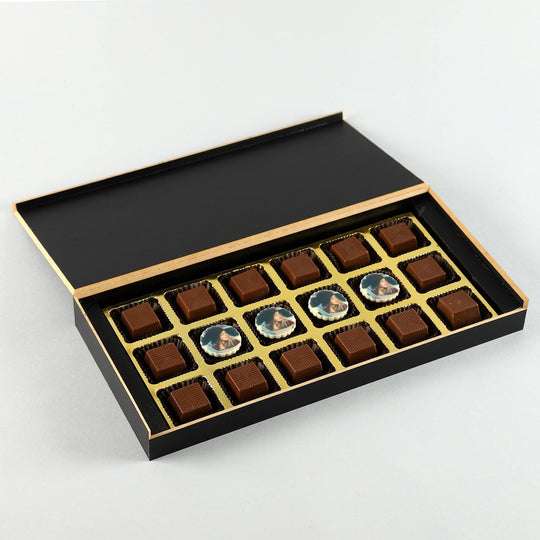 Wish Merry Christmas and New Year With Personalised Photo Chocolate-3