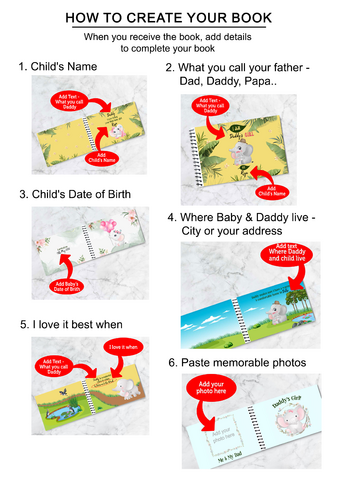 Customized "I Am Daddy's Girl" Dad Book Gift For Father's Day 12