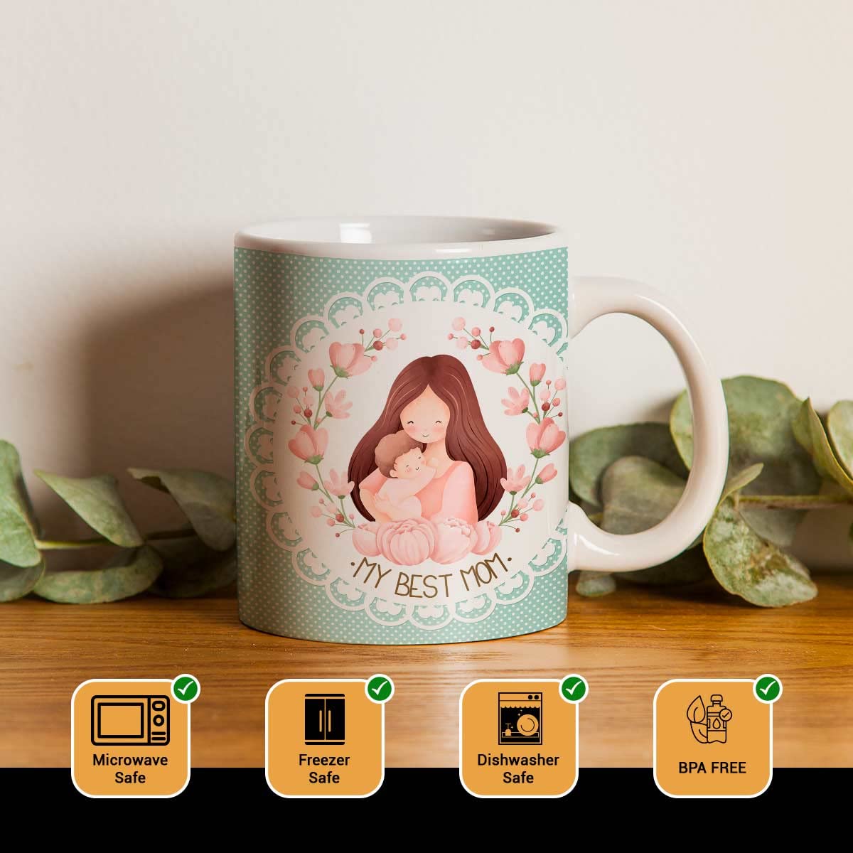 My Best Mom Coffee Mug Gift For Mom