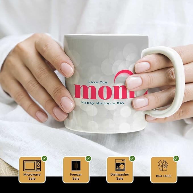 Love You Mom Coffee Mug Gift For Mother’s Day