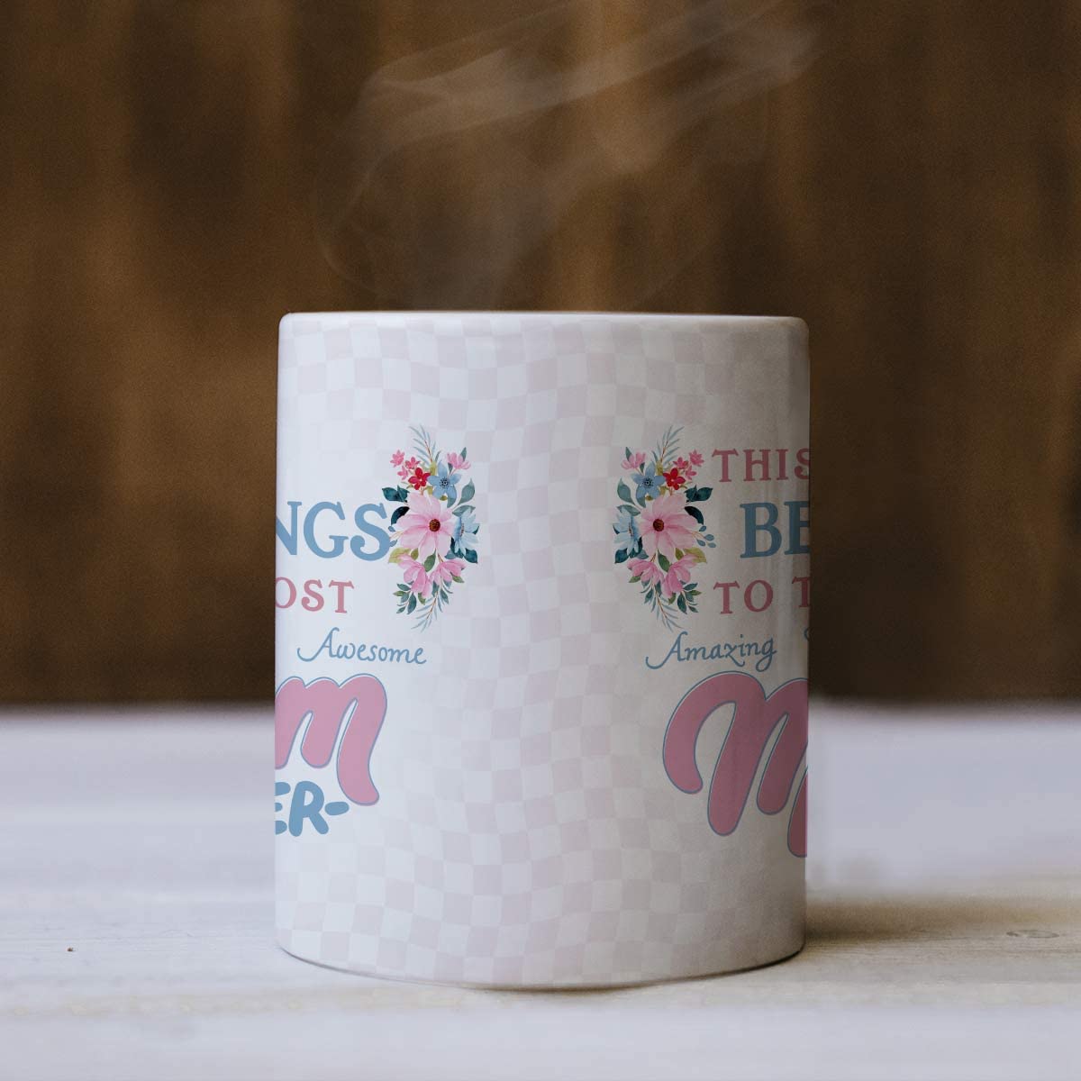 Wonderful Mom Ever Printed Ceramic Coffee Mug Gift For Mother's Day