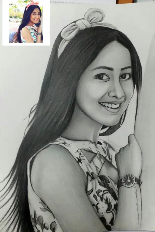 Baby Pencil Drawing From Photo