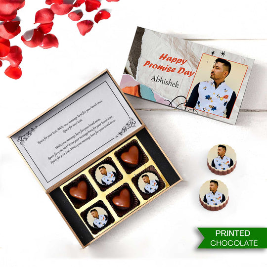 Best Promise Day Personalised Photo Chocolate