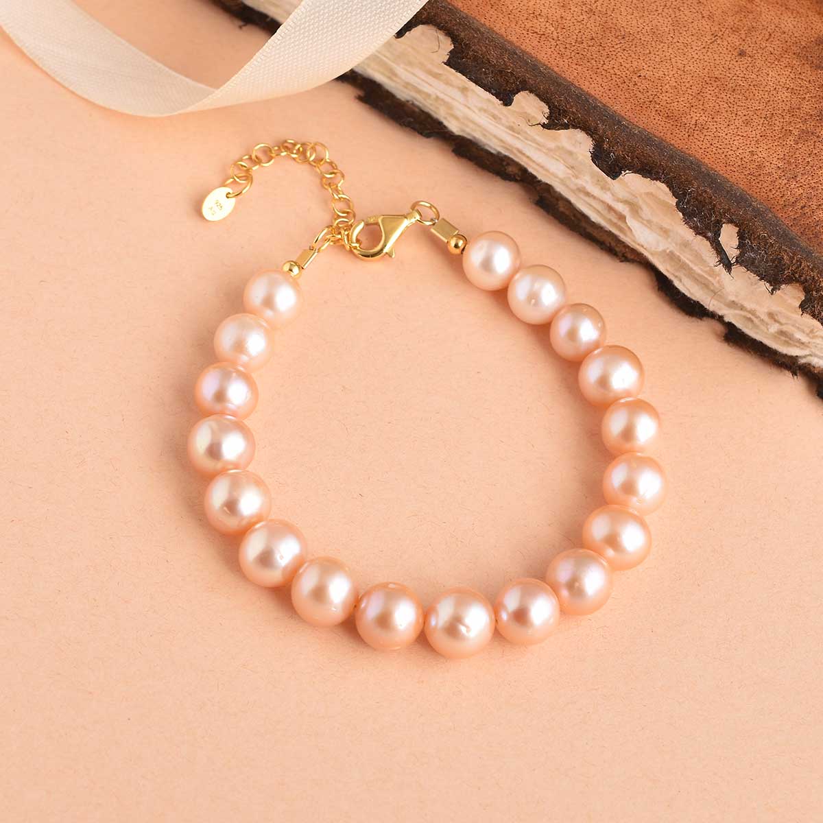 Rose Gold Pearls Bracelet-1