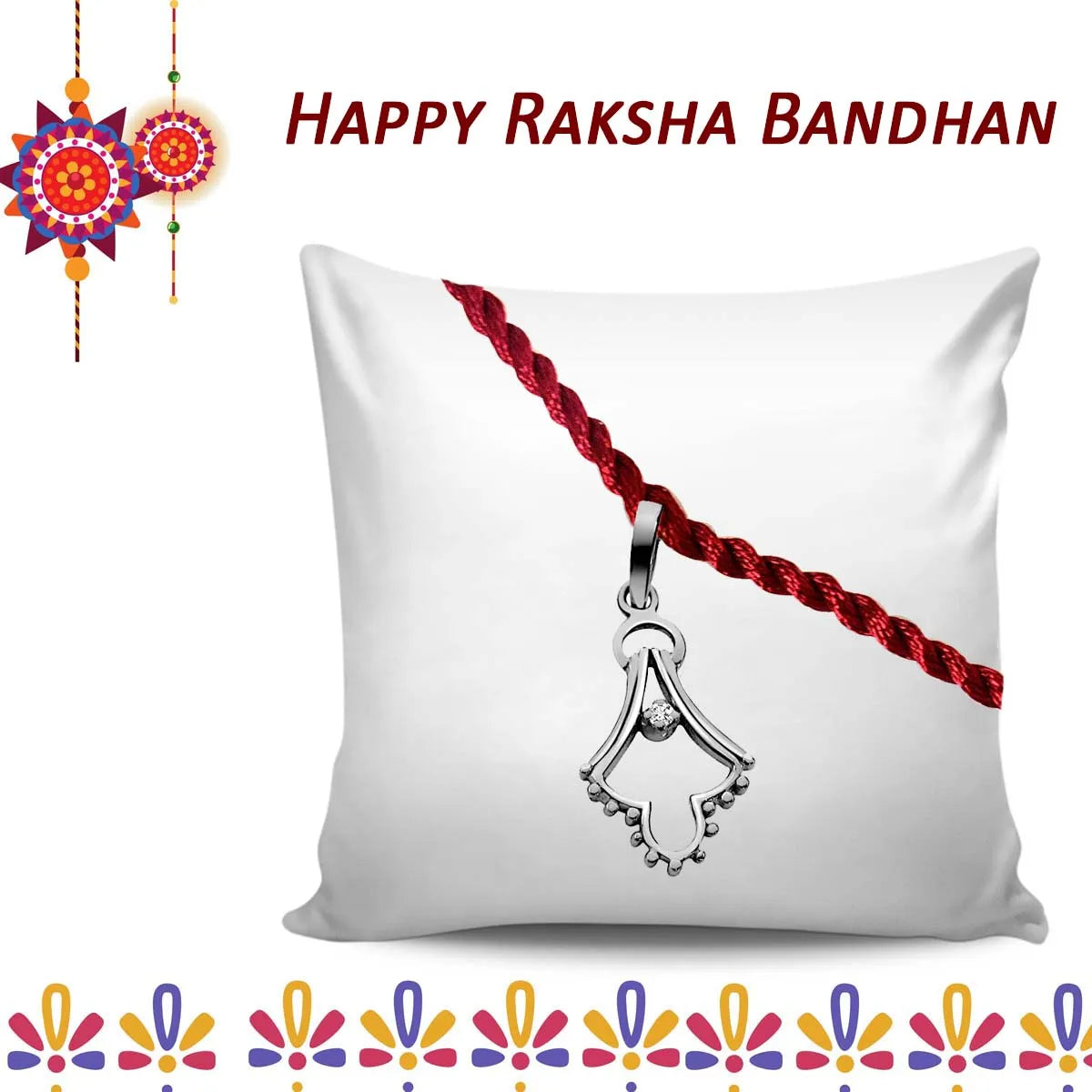 Delicacy in String Sterling Silver Rakhi for Brothers-2