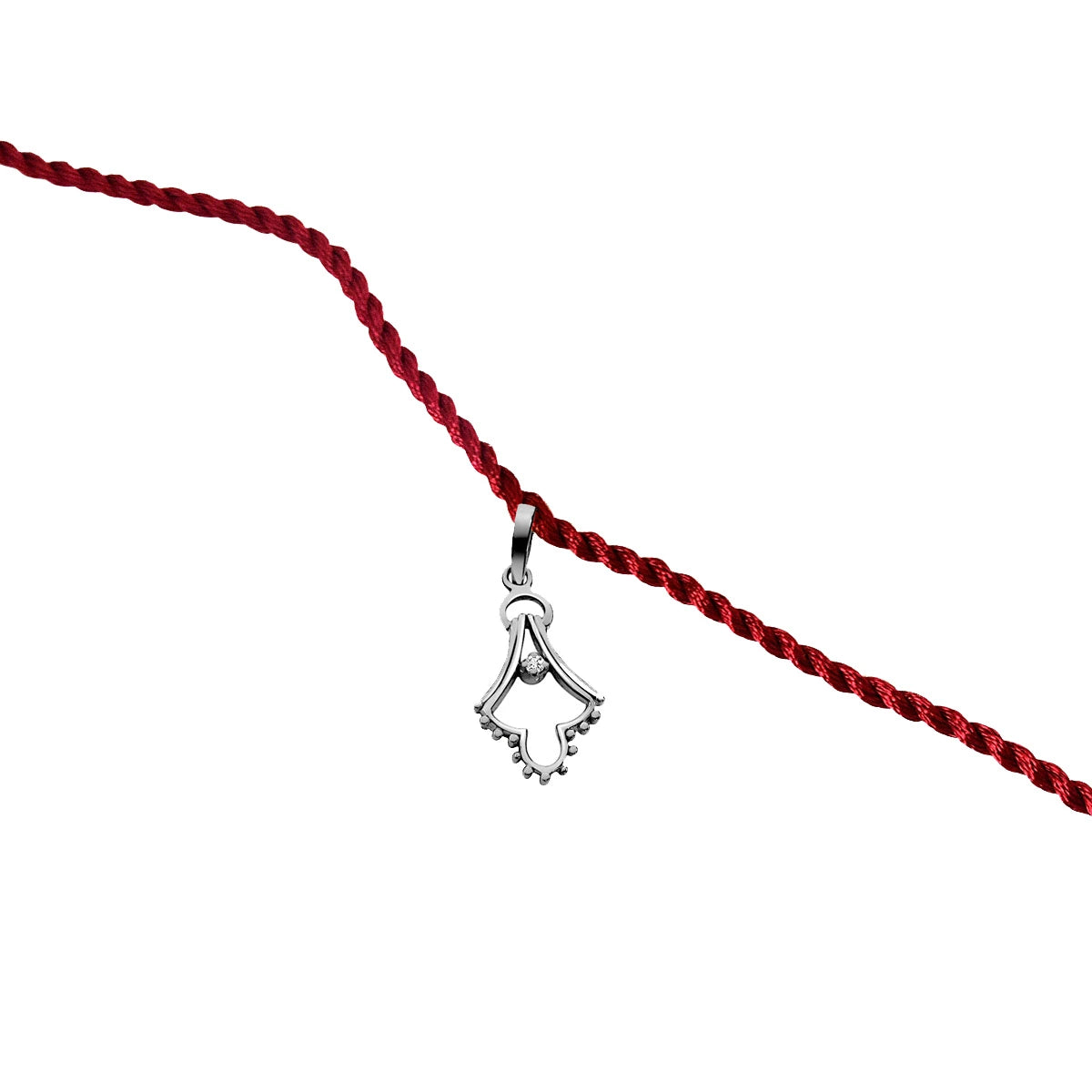 Delicacy in String Sterling Silver Rakhi for Brothers-1