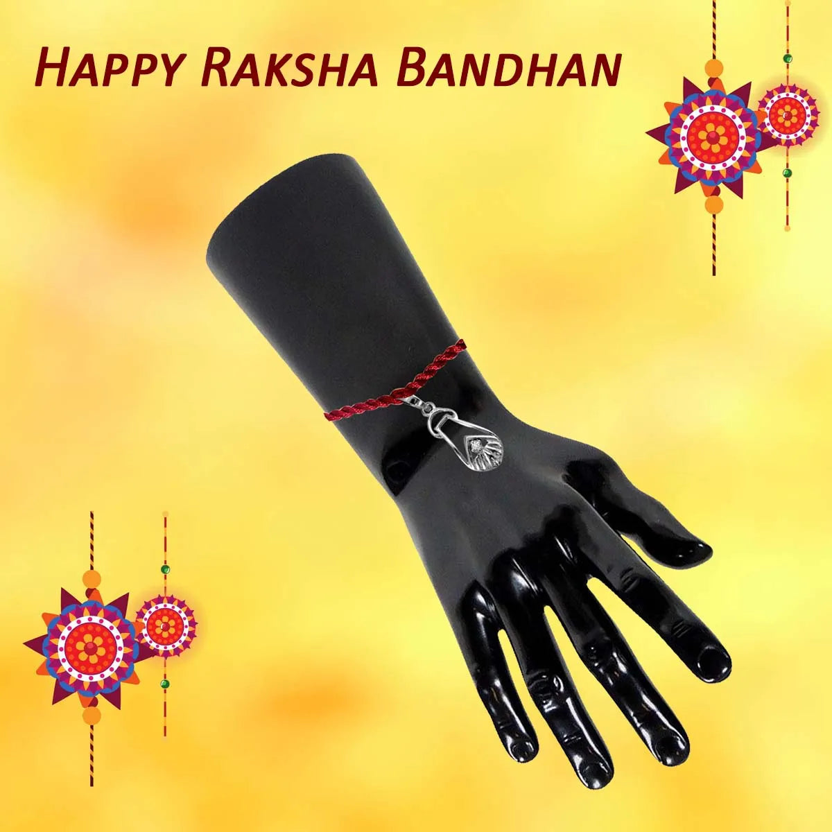 Essence Of Purity Sterling Silver Rakhi for Brothers-2