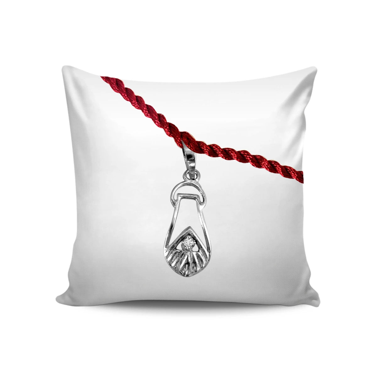 Essence Of Purity Sterling Silver Rakhi for Brothers-5