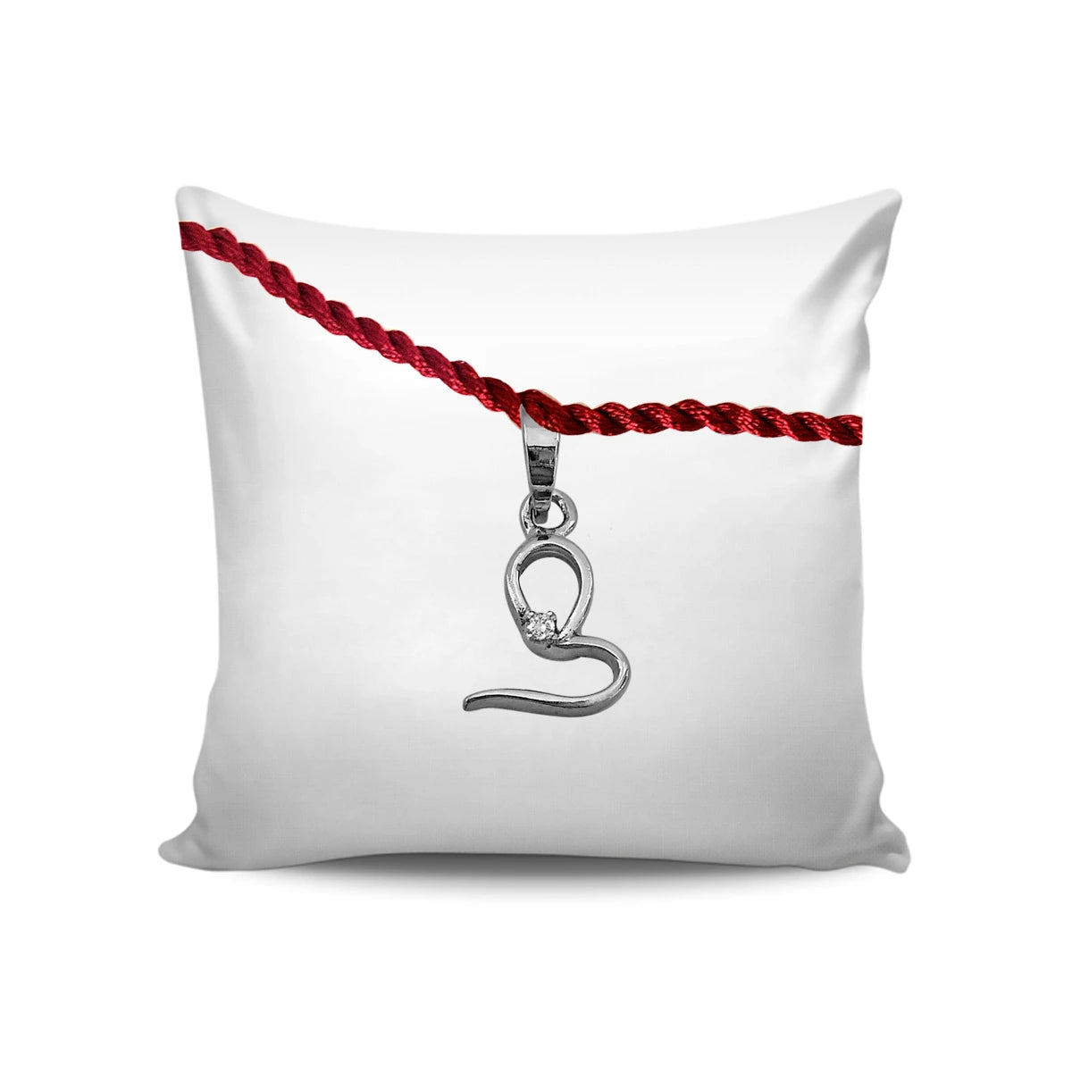 Divine Glitter Sterling Silver Rakhi for Brothers-3