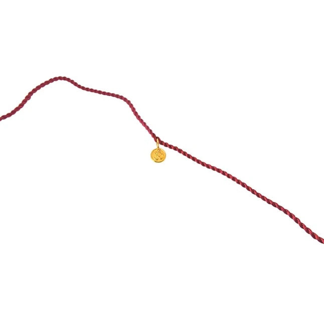 Gold Plated OM Shaped Sterling Silver Rakhi for Brothers-2