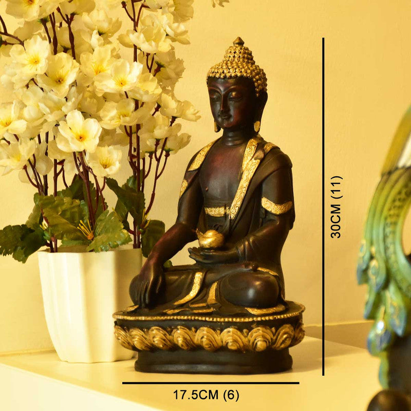 Sitting Buddha Idol Statue Gift For Home Decor, Living Room