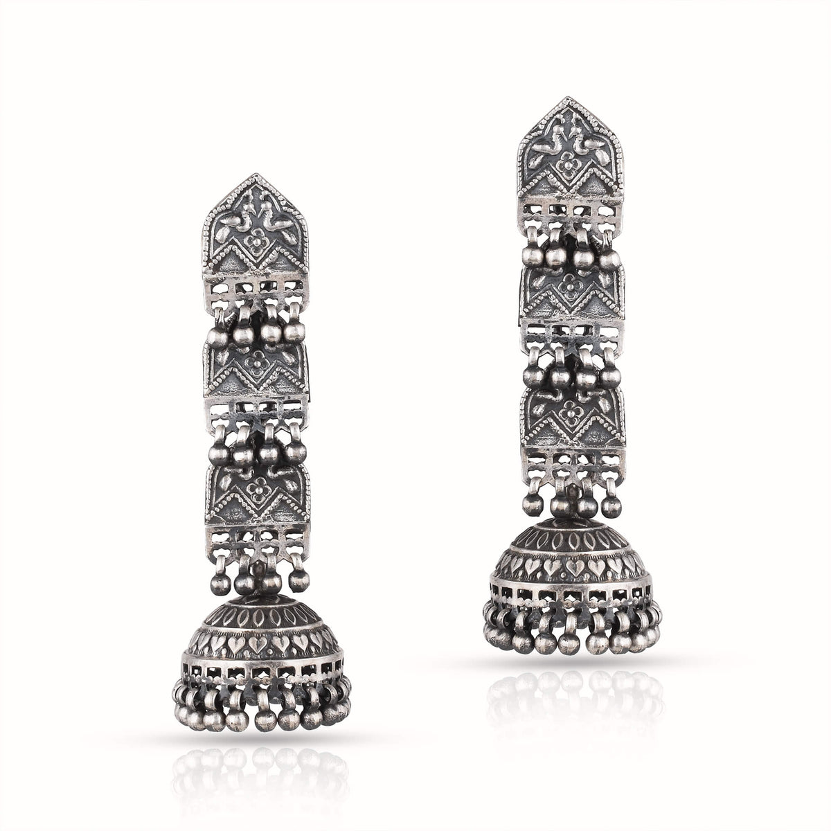 Sterling Silver Hanging Jhumki / Earring-2