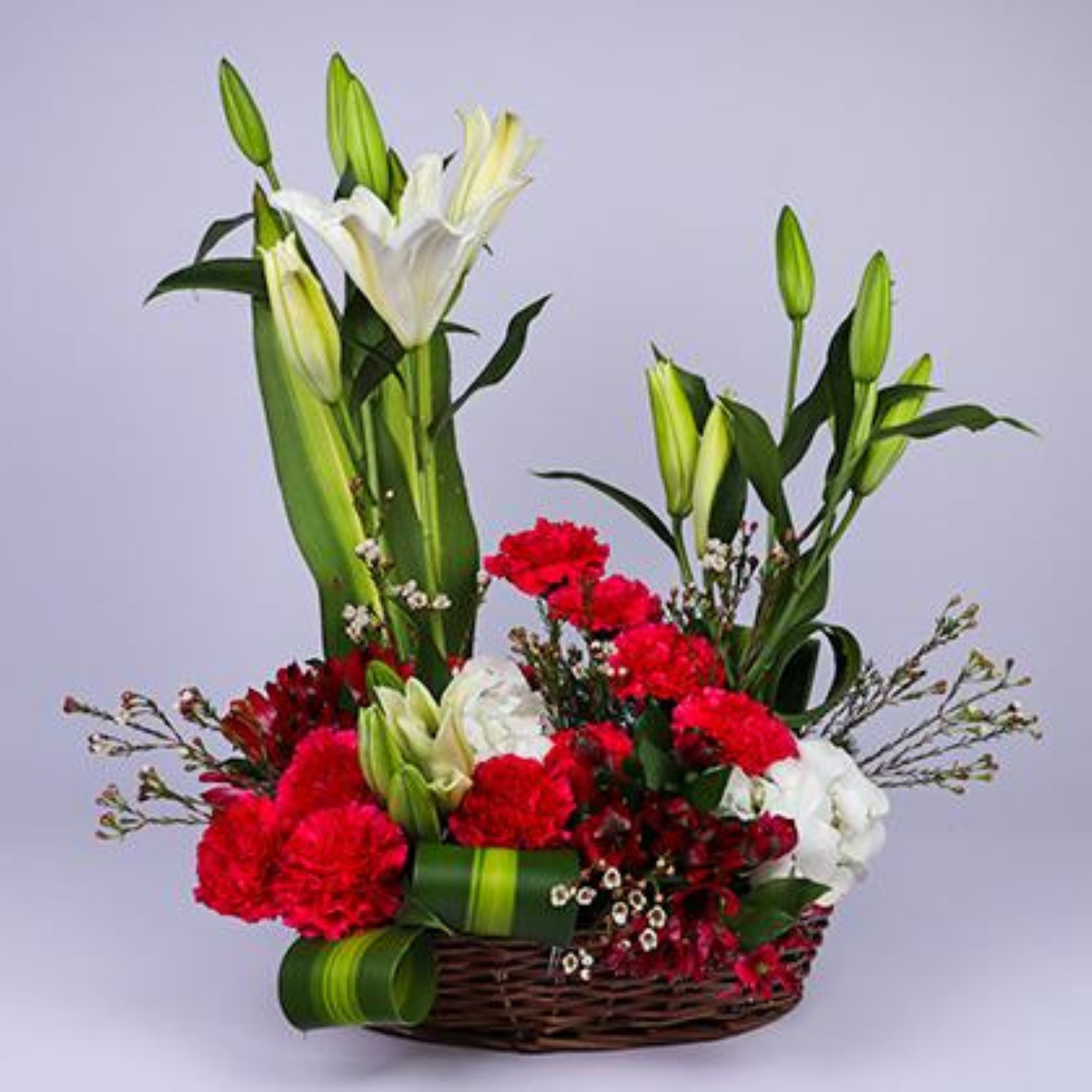 Delightful Flower Basket Arrangement