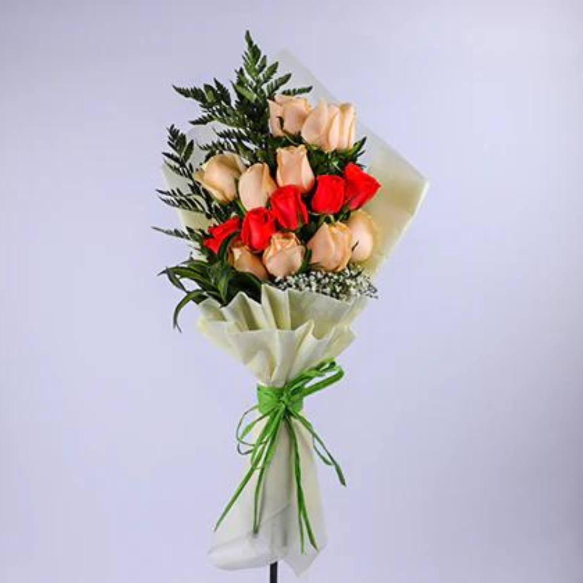 Gorgeous Orange and Peach Roses Bouquet