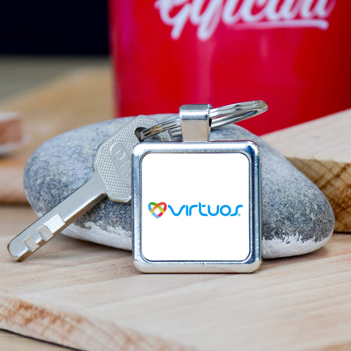 Personalized Square Metal Keychain (Bulk/Corporate Orders Only)