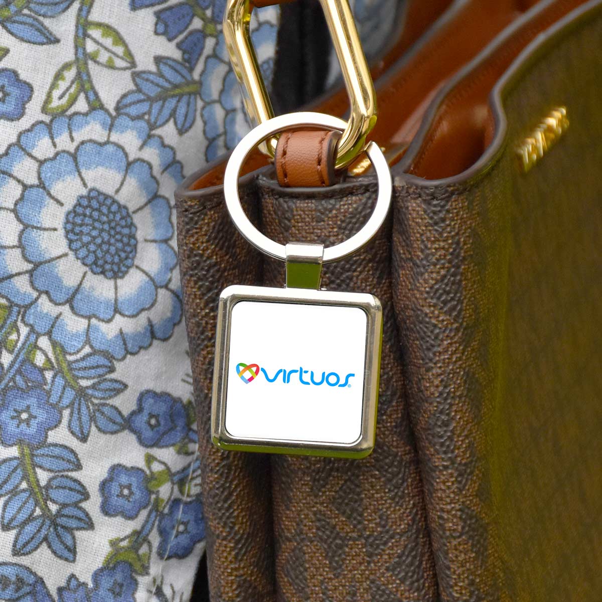 Personalized Square Metal Keychain (Bulk/Corporate Orders Only)