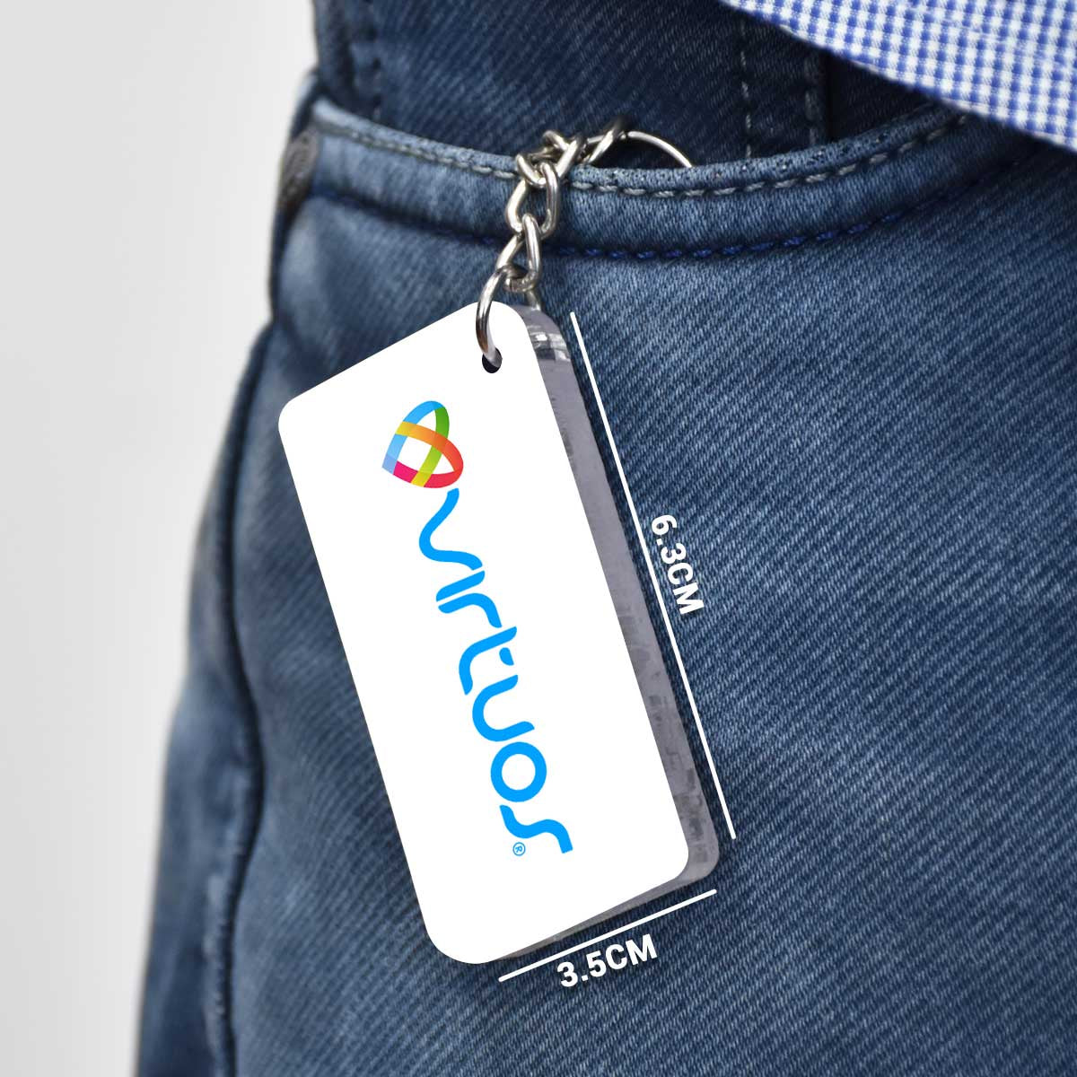 Personalised Rectangle Acrylic Keychain (Bulk/Corporate Orders Only)