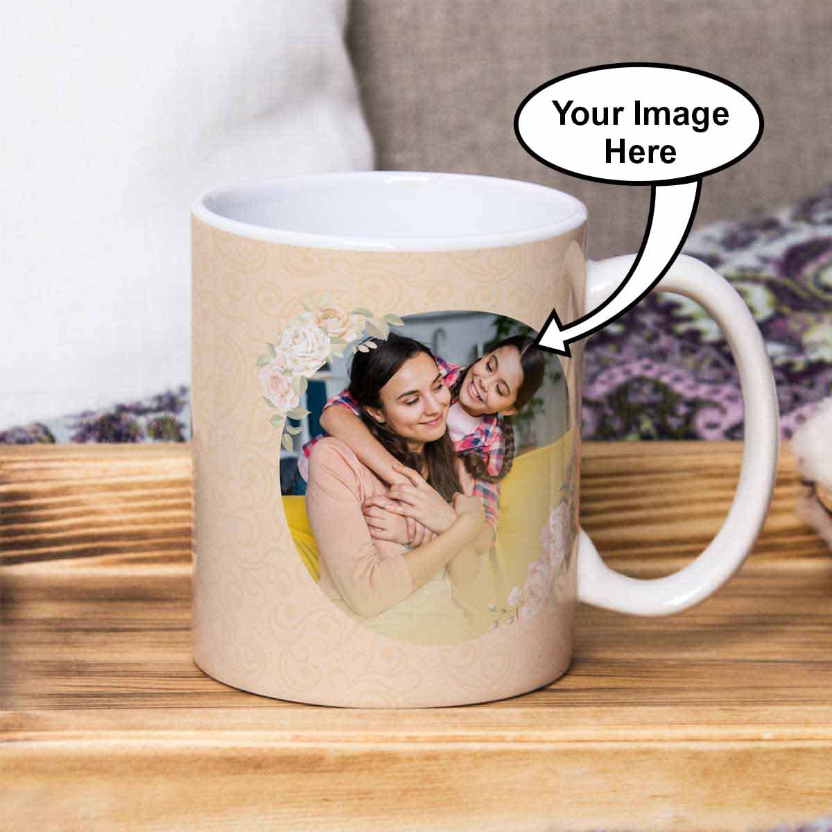 Personalized Photo With Mom Ceramic Coffee Mug Gift For Mom