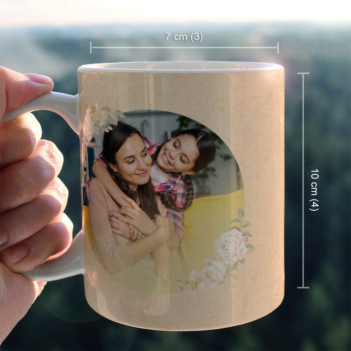 Personalized Photo With Mom Ceramic Coffee Mug Gift For Mom