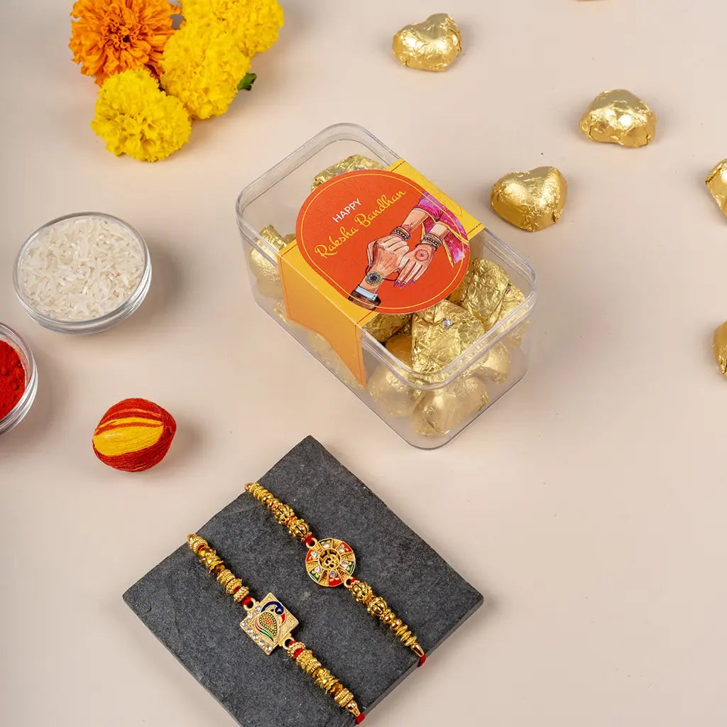 Sibling's Bliss Rakhi Hamper Box-1