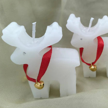 Set Of 2 Reindeer Candles
