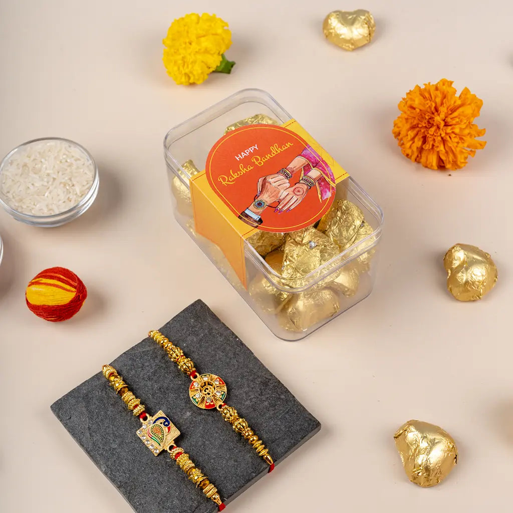 Sibling's Bliss Rakhi Hamper Box-3