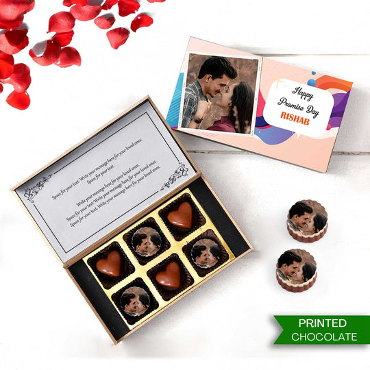 Wnderful Promise Day Personalised Photo Chocolate