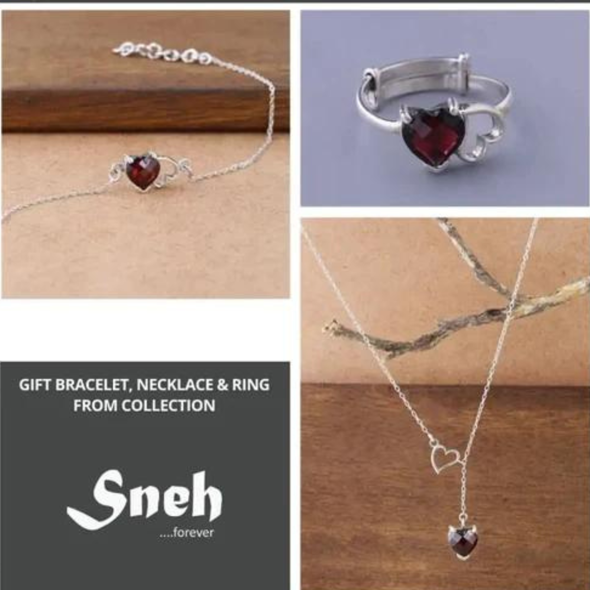 Sneh Necklace, Ring & Bracelet Giftbox-4